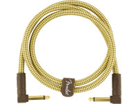 Fender Deluxe Series Instrument Cable Angle/Angle Tweed 90cm Fender Deluxe Series Instrument Cable Angle/Angle Tweed 90cm